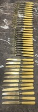 Vintage Late 19th to Early 20th Century Antique Celluloid Handle Service For 12 picture