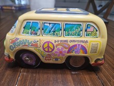 Enesco Hippie Peace Love  Woodstock Van music box. Plays Hey Jude. 1988 61 picture