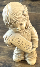 Vintage FannyKins Little Girl “I Love You” Figurine By Bill Mack 1986 picture