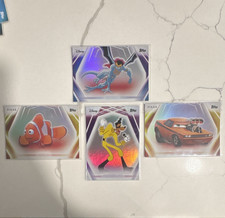 Topps Disney Pixar Holographic Trading Card Lot 4 Cards 2023 #135 #101 #80 #97 picture