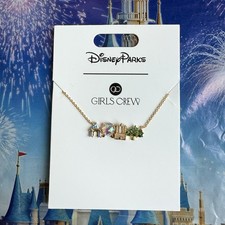 Disney Parks Walt Disney World Attractions Icons Necklace By Girls Crew New picture