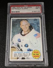 Mislabeled Buzz Aldrin PSA 7 1969 1970 Topps Man On The Moon Rookie Card #52 picture
