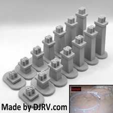 Graduated Columns / Piers Disney Toy Monorail Track Short Version - New Gray picture