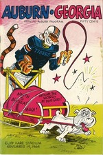 Auburn vs. Georgia (1964) Official Program Poster 🎨 - 24x36” Retro Decor 📅 picture