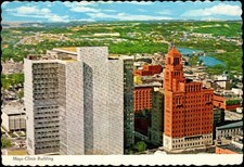 Rochester MN-Mayo Clinic Building on Left & Plummer Bldg on Right Continental PC picture
