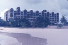 1976 Hilton Hotel Resort Barbados Beach Vintage 35mm Slide picture