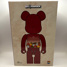 Medicom Toy BE@RBRICK La Maison du Chocolat 100% & 400% Set Red Bearbrick Figure picture