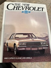 1980 Chevrolet Caprice, Impala dealer sales brochure catalog NOS Original picture