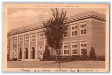 1952 Minerva Elementary School Campus Building Entrance Minerva Ohio OH Postcard picture