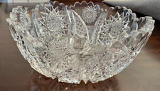 Antique ABP American Brilliant Period Cut Glass Bowl 8