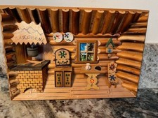 VINTAGE MINIATURE ZAKOPANE POLAND DIORAMA SHADOWBOX HANDMADE picture
