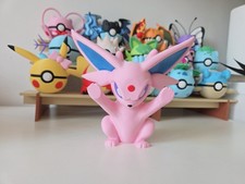*Small* 10cm 3D Printed Espeon (Pink) Window Pokemon – Cute Desk Buddy Gift picture