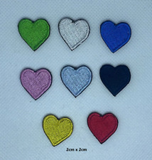 Beautifull little Hearts set embroidered Patch sew on iron on Patches for clothe picture