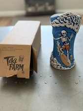 Makai Santa Cruz 5th Anniversary Tiki Mug Drew Brophy Surf Skeleton Tiki Farm CA picture