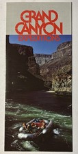 Vtg 1980s Grand Canyon National Park Expeditions Raft Hiking Fold Up Brochure picture