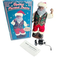 Vtg Rockin Around Santa Claus Black Animated Musical African American Dancing picture