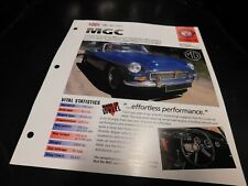 1967-1969 MGC Spec Sheet Brochure Photo Poster 1968 picture