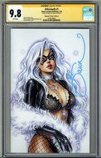 AFTERMATH #1 CGC 9.8 SS SIGNED DAWN MCTEIGUE VIRGIN VARIANT BLACK CAT /75 POP 1 picture