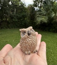 Stone Critters Owl Stone Figure United Design Corp Figurine Bird Collectable picture