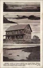 Vintage Postcard CAPE SMALL POINT MAINE ME Shore Views Bald Head Multi-View picture