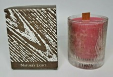 Partylite Natures Light Crackling Wooden Wick Jar New Rose Wood P2I/G41298 picture