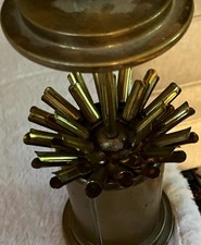 Vintage MCM Brass Plated Pop-up Cigarette Dispenser Carousel Germany picture