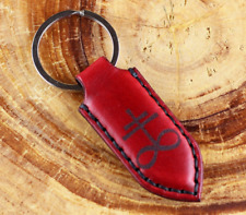 Leviathan Cross Keychain, Leather key chain. Leather key fob. picture