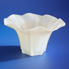 Antique Signed Steuben Ivrene Ruffled Vase Bowl Shape 354 Carder Art Glass S7 picture