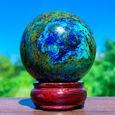 125G BEST NATURAL Azurite/Malachite Crystal Sphere Quartz Minerals Specimen picture