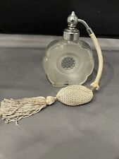 Vintage 1950s Irice Import Atomizer ( Frosted Flower ) Parts Or Display Perfume picture