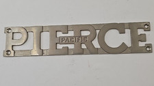 Pierce Pacific Metal Emblem Decal Sign Metal Name Plate Chrome picture