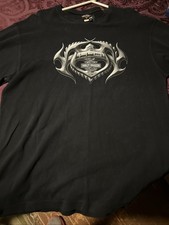 VTG Harley Davidson Thermal Shirt XL Black Waffle Knit Holoubek Toledo OH EUC picture