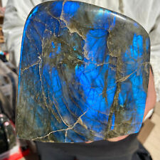 3.7lb Large Natural Labradorite Quartz Crystal Display Mineral Specimen Healing picture
