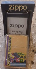 NOS Vintage 1997 Camel Powered Racing Brass Zippo Lighter MINT NASCAR picture