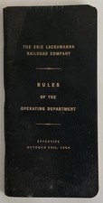 THE ERIE LACKAWANNA RAILROAD RULES OPERATING DEPARTMENT 1964 Oct 25TH picture