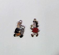 Little Lulu & Tubby Pin Set ~ 1930s Comic Strip Characters ~Vintage New Old Stk picture