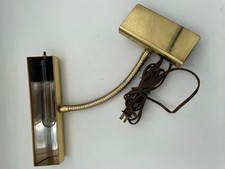 Vintage Brass Clip On Desk Lamp picture
