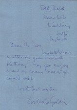 SIR WILLIAM GOLDING - AUTOGRAPH LETTER SIGNED picture