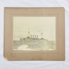 Rare c1905 HMS Bacchante Royal Navy Photo Cressy-Class Armored Cruiser Flagship picture