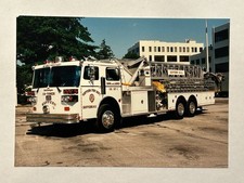 Suffern NY 1983 Sutphen Aerial Tower Fire Apparatus Print A59 picture