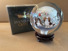 Crystalart Tong Dynasty Collection Reverse Hand Painted Cavalier King Charles picture