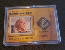 2025 UD James Bond Black Diamond SHIRLEY EATON JILL MASTERSON 4/10 Gold Nugget picture