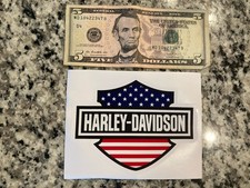 Harley Davidson Sticker USA Flag Hog Motorcycle Patriot Decal Yeti Laptop Car picture