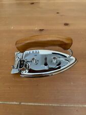 Vintage Durabilt Folding Travel Iron  #181 Winsted How MFG With Cord. It works picture