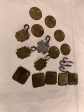15 Vtg 1951-52 Brass Dog Tags License Vaccine Southern South Carolina  picture