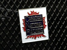 Canadian National Railways Maple Leaf Lapel Hat Pin CN Railway Enamel Canada New picture