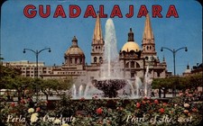 Fountain Guadalajara Jalisco Mexico vintage postcard n741 picture
