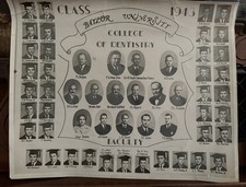 1943 Baylor University College of Dentistry Graduates TX Waco 14 X 11 Photo Vtg picture