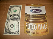 Vintage 1972 Ford Motor Oil Can Advertisement Pamphlet - Shaped Like An Oil Can picture