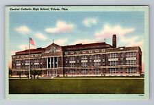 Toledo OH-Ohio, Central Catholic High School, Antique Vintage Souvenir Postcard picture